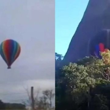 Balão com sete pessoas faz pouso de emergência em mata no Espírito Santo