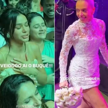 Bruna Marquezine viraliza ao entrar na disputa do buquê de Giovanna Lancellotti