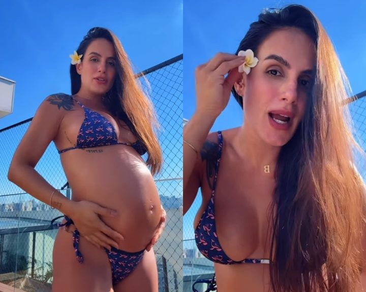 Carol Peixinho fala sobre relação com o sol durante gravidez: ‘Sou muito mais feliz’