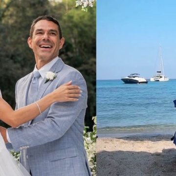 Lua de mel: Isis Valverde curte a costa italiana com o marido empresário