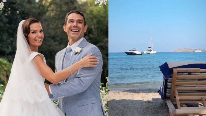 Lua de mel: Isis Valverde curte a costa italiana com o marido empresário