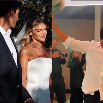 Noivo joga buquê em casamento com ex-BBB em Gramado