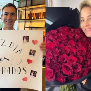 Após se declarar, César Tralli ganha surpresa de Ticiane Pinheiro na Globo