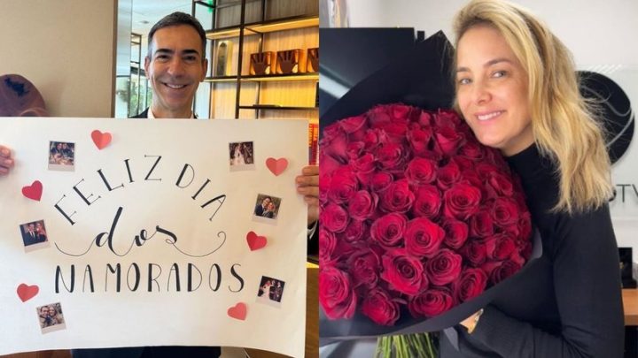 Após se declarar, César Tralli ganha surpresa de Ticiane Pinheiro na Globo
