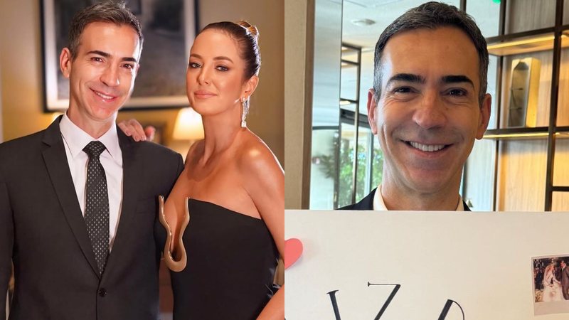 César Tralli surpreende Ticiane Pinheiro com presente: ‘Volta logo’