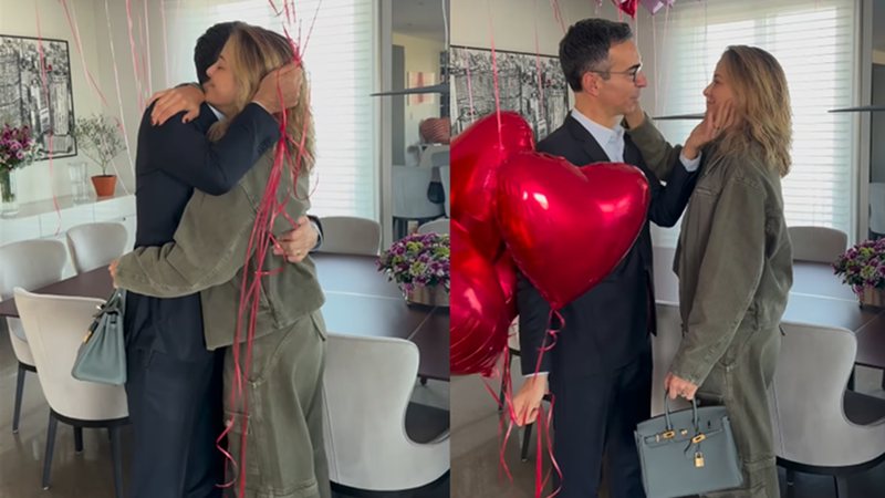 Atitude de César Tralli no aniversário de Ticiane Pinheiro chama atenção: ‘Sorte dela’