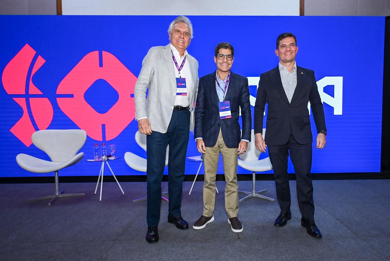 Ronaldo Caiado, ACM Neto e Sergio Moro