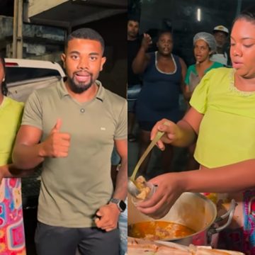Ex-BBB Davi Brito inicia ação social e distribui comida nas ruas de Salvador