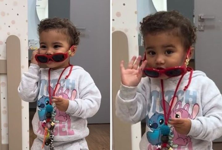 Filha de Neymar e Bruna Biancardi, Mavie encanta ao improvisar desfile de moda; veja