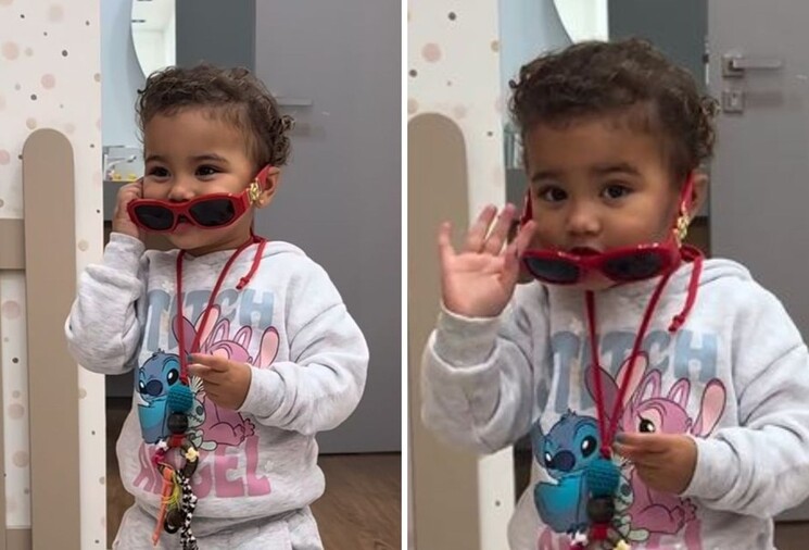 Filha de Neymar e Bruna Biancardi, Mavie encanta ao improvisar desfile de moda; veja