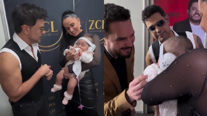 Filha de Zezé e Graciele vai pela 1ª vez ao show do pai e conhece Luciano