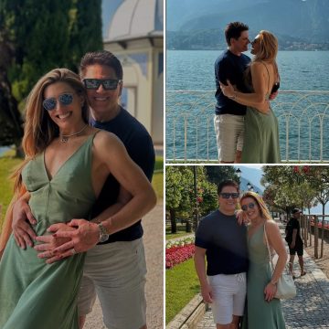 Cesar Filho e Elaine Mickley celebram 25 anos de casamento com viagem romântica na Itália