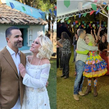 Fogueira, quadrilha e emoção: saiba o que rolou na renovação de votos de Ana Maria Braga
