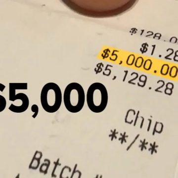 Gorjeta de US$ 5 vira dívida de R$ 27 mil nos EUA; entenda