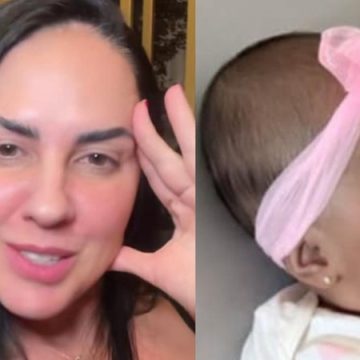 Filha de Graciele Lacerda, Clara chama atenção ao surgir com look estiloso