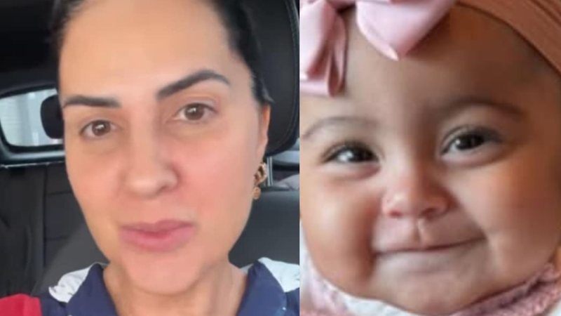 Filha de Graciele Lacerda, Clara encanta ao posar com look de crochê