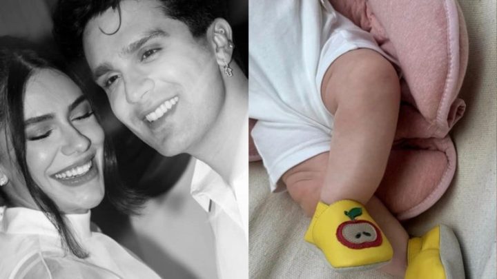 Jade Magalhães mostra a filha Serena e aponta semelhança com Luan Santana: ‘Mini papai’