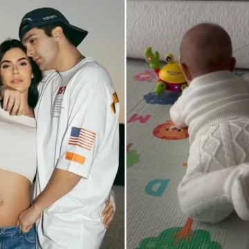 Jade Magalhães fala sobre filha com Luan Santana em vídeo fofo: ‘Andando muito’