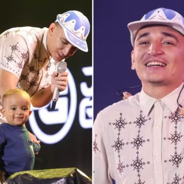 João Gomes emociona ao levar o filho ao palco durante show em Caruaru