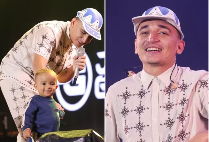João Gomes emociona ao levar o filho ao palco durante show em Caruaru