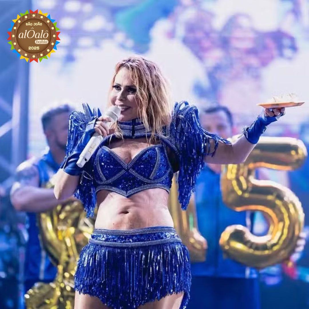 Joelma recebe homenagem surpresa e celebra aniversário durante show no São João da Bahia