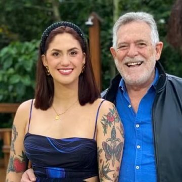 José de Abreu fala sobre diferença de 51 anos com a esposa Carolynne Junge