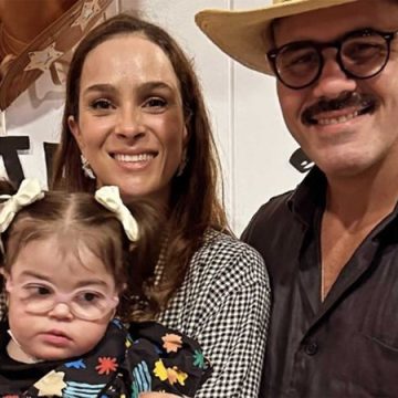 Juliano Cazarré celebra os 3 anos da filha Maria Guilhermina
