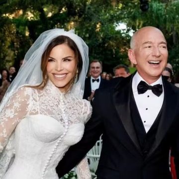 Jeff Bezos e Lauren Sanchez compartilham primeiro registro do casamento luxuoso na Itália