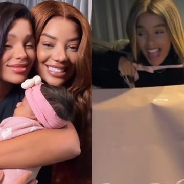 Ludmilla presenteia Brunna Gonçalves com bolsa de R$ 26 mil no Dia dos Namorados