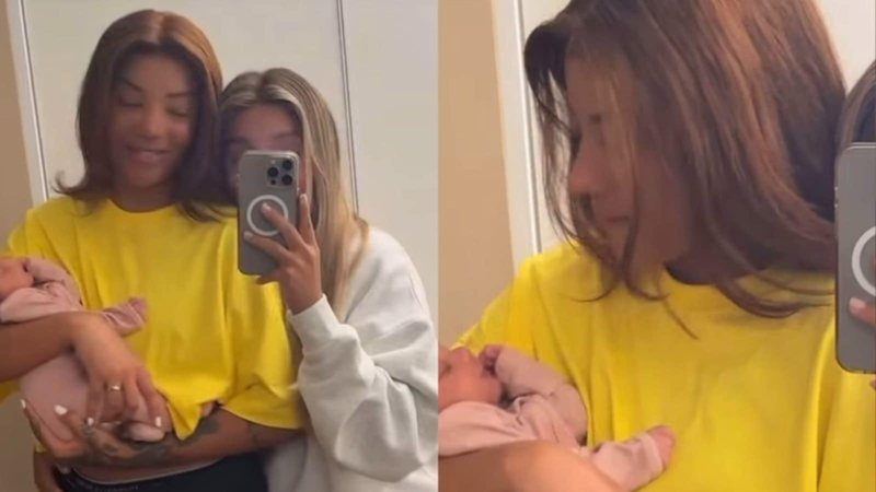 Ludmilla encanta ao mostrar o rosto da filha Zuri em novo vídeo: ‘Princesas’