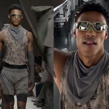 Ex-ambulante, modelo baiano brilha em desfile da Emporio Armani em Milão