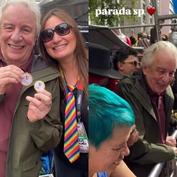Aos 77 anos, Marco Nanini celebra diversidade na Parada LGBTQIA+ de São Paulo
