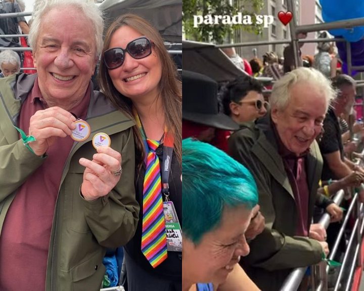 Aos 77 anos, Marco Nanini celebra diversidade na Parada LGBTQIA+ de São Paulo