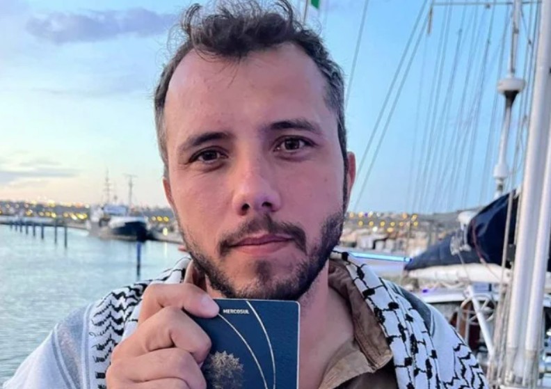 Brasileiro preso em Israel por levar ajuda a Gaza será deportado nesta quinta (12)