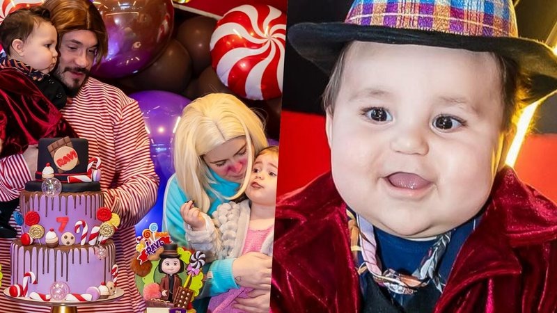 Viih Tube celebra sete meses do filho Ravi com festa temática de A Fantástica Fábrica de Chocolate