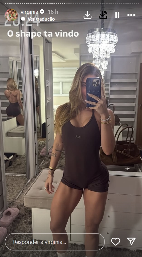 Solteira, Virginia Fonseca exibe pernas saradas em selfie pós treino