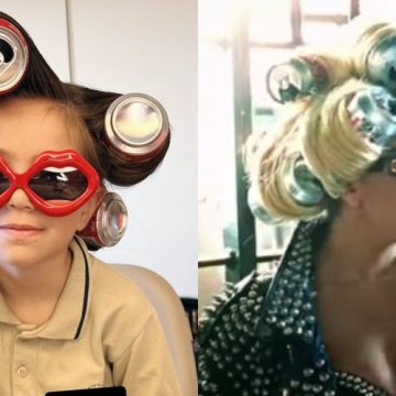 Filha de Sabrina Sato, Zoe diverte ao recriar look de Lady Gaga com latinhas no cabelo
