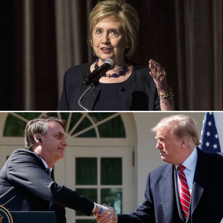 Hillary Clinton chama Bolsonaro de ‘amigo corrupto’ de Trump ao criticar tarifa de 50% imposta ao Brasil
