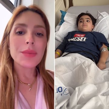 Filho de Manu Bahtidão é internado em hospital de Salvador e cantora lamenta: ‘Tô arrasada’