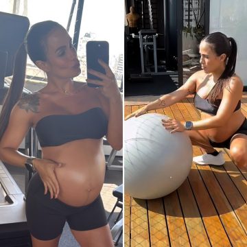 Carol Peixinho mostra rotina de treinos durante gravidez