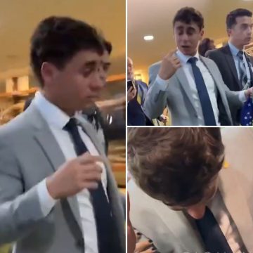 Nikolas Ferreira sofre corte no rosto em tumulto na Câmara durante visita de Bolsonaro