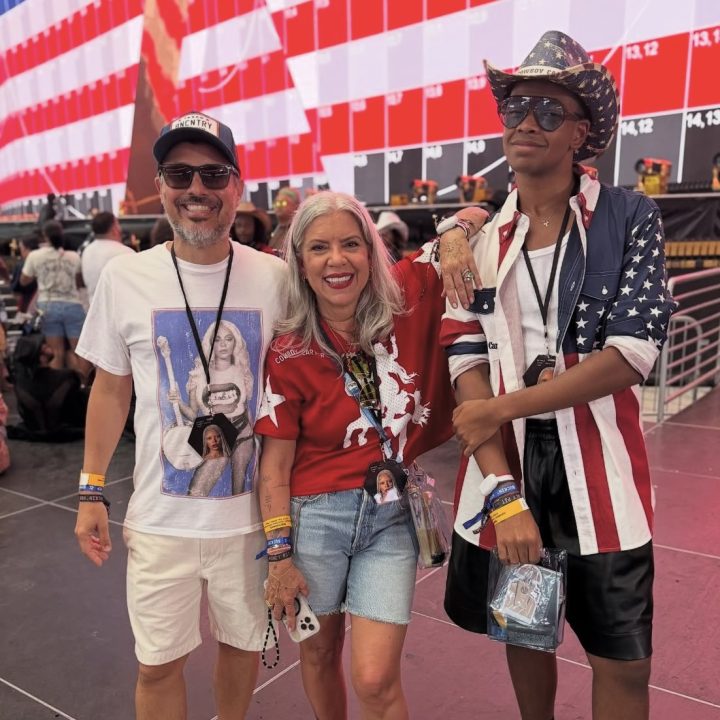 Astrid Fontenelle viaja aos EUA com filho e marido para assistir a show de Beyoncé: ‘Sonho realizado’