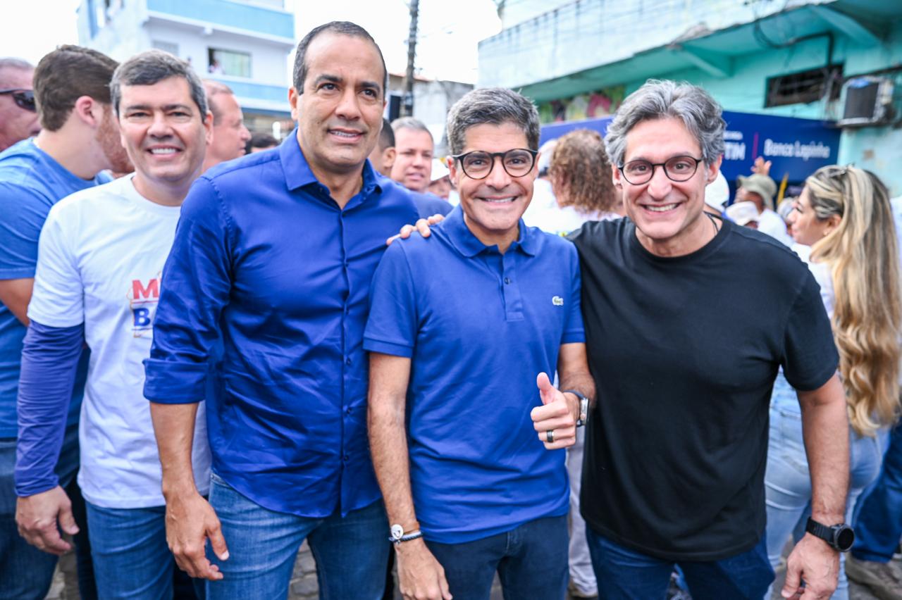 Claudio Tinoco, Bruno Reis, ACM Neto e Luis Gaban