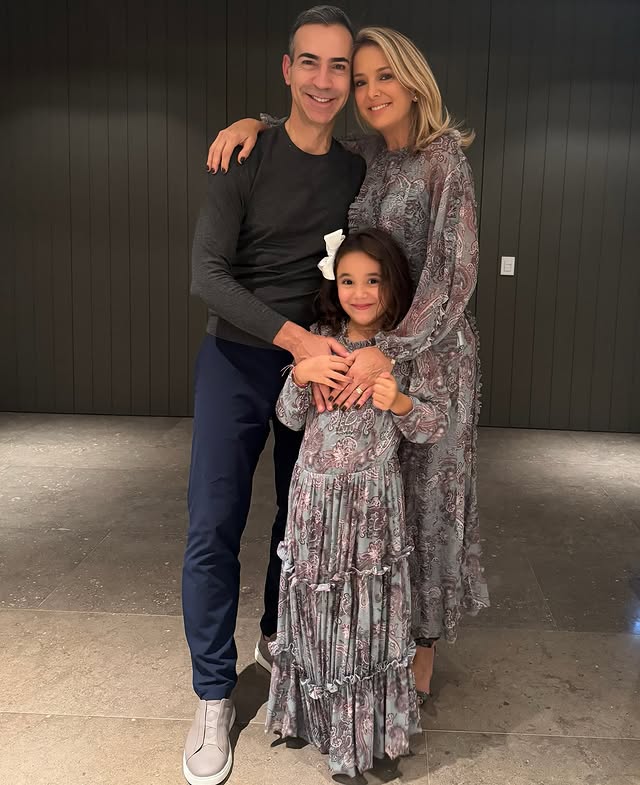 Filha de César Tralli e Tici Pinheiro se emociona ao ganhar presente especial de aniversário