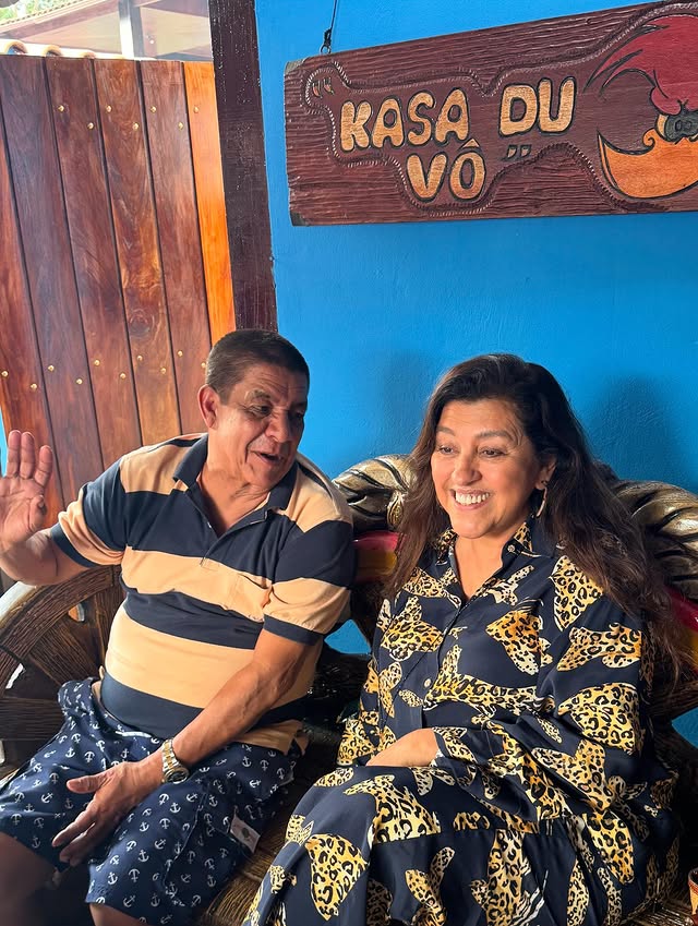 Regina Casé celebra amizade com Zeca Pagodinho: “Um tesouro pra mim”