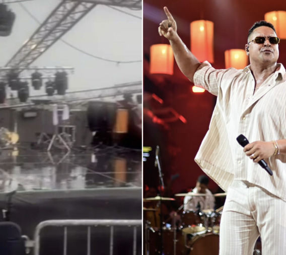 Xanddy Harmonia tem show interrompido em Milão após temporal de granizo