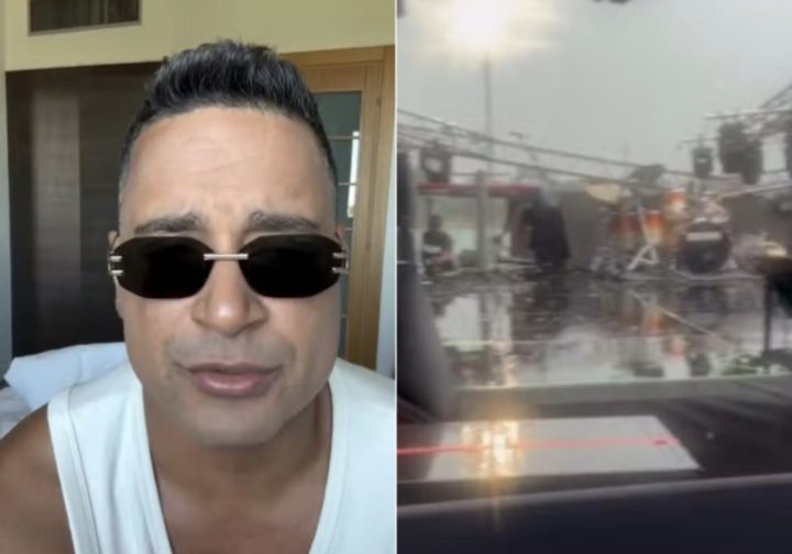 Xanddy Harmonia se pronuncia após ter show interrompido por tempestade de granizo: “Assustador”