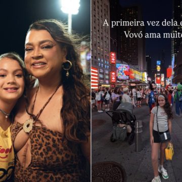 Preta Gil compartilha registro da primeira vez da neta em Nova York: “Vovó ama muito”