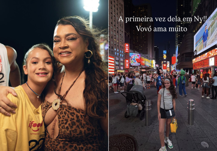 Preta Gil compartilha registro da primeira vez da neta em Nova York: “Vovó ama muito”