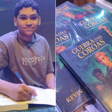 Aos 16 anos de idade, baiano Kevin Dourado lança livro com mais de 450 páginas